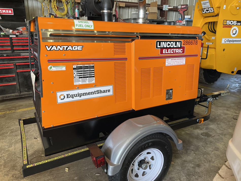 2022 Lincoln Electric Vantage 549X Crosslink Technology, Trailer Mounted, ES Decals, T3