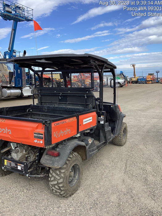 2022 Kubota RTV-X1140W-H Plastic Canopy, Windshield Acrylic Clear, LED Strobe Light, Wire Harness Kit, Back up Alarm