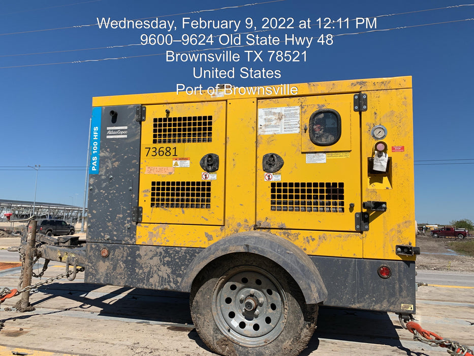 2020 ATLAS COPCO PAS 100 HF CS Enclosed