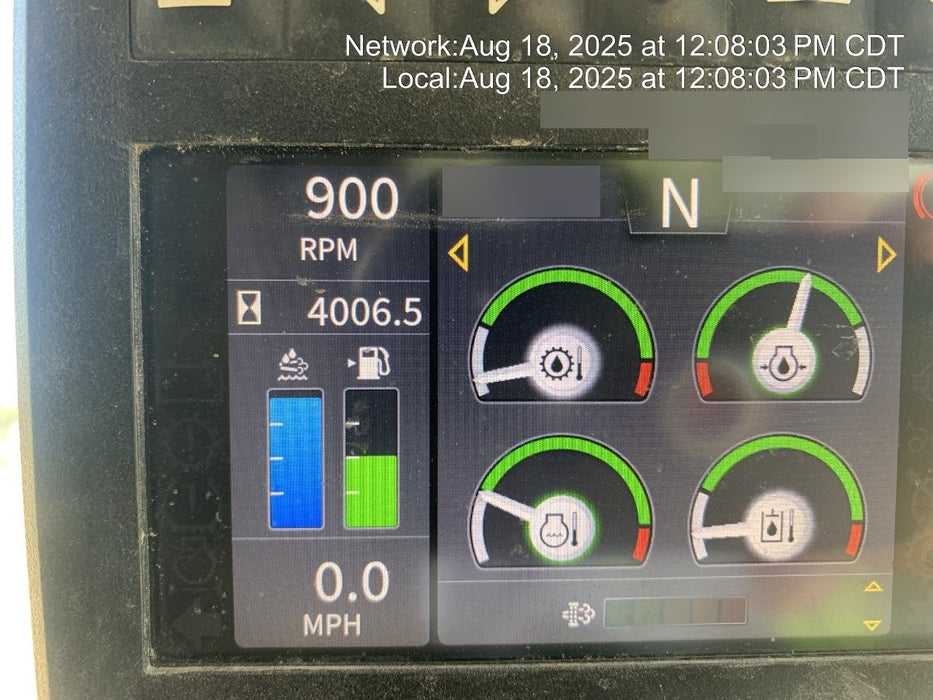 2019 John Deere 524L Cab/Heat/AIR, 3rd Function Hydraulics, Hydraulic JRB QC 2.75 Yd. Bucket, 60" Carriage/72" Forks