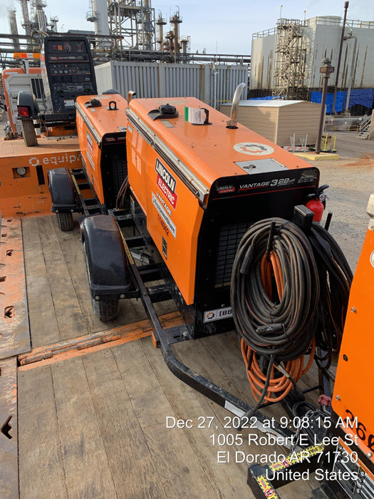 2022 Lincoln Electric LE400 Kubota V1505, Trlr, Cable Rack, Light Kit, ES Decals, T3