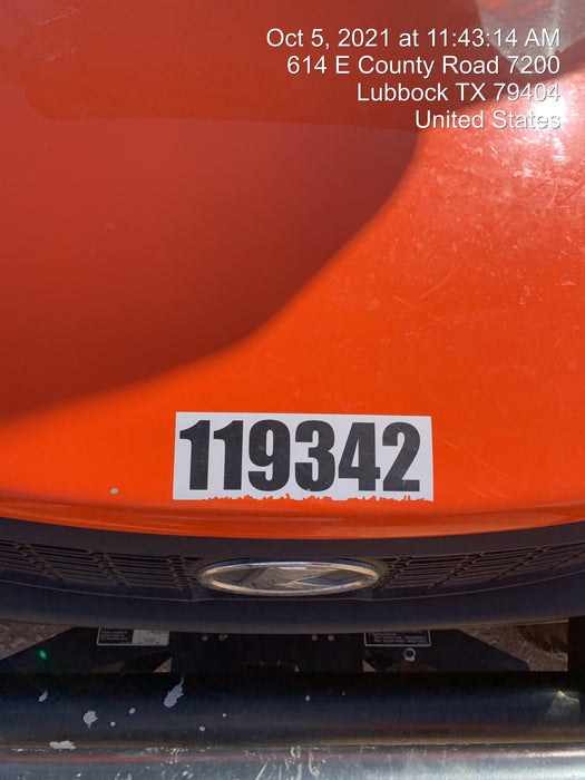 2020 Kubota RTV-X1140W-H Canopy, 4-Seater, Diesel, Windshield Acrylic Clear, LED Strobe, Backup Alarm