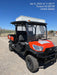 2022 Kubota RTV-X1140W-H Plastic Canopy, Windshield Acrylic Clear, LED Strobe Light, Wire Harness Kit, Back up Alarm
