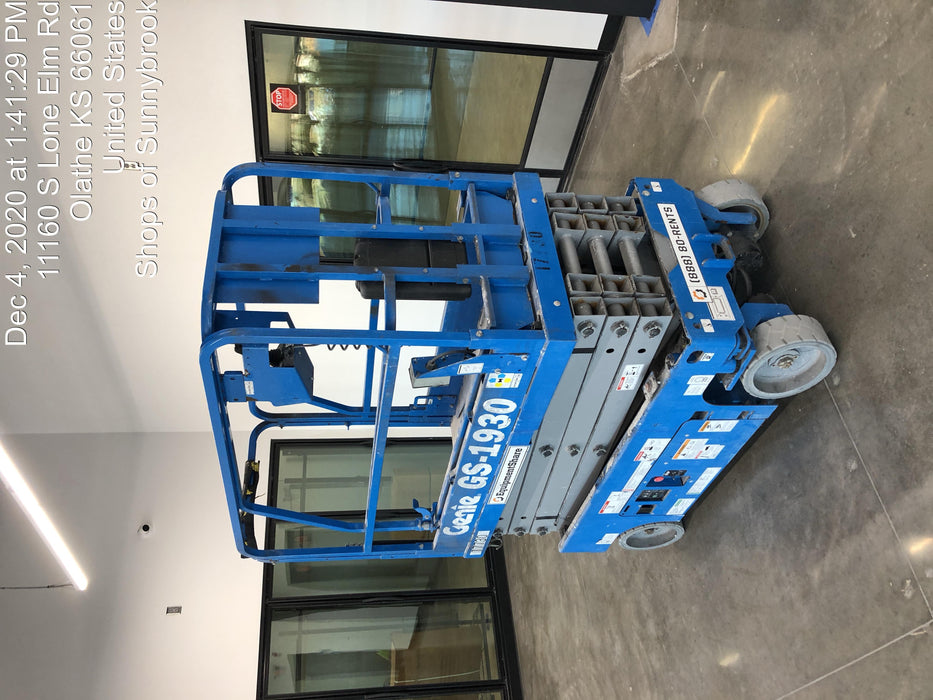 2018 Genie GS-1930 Genie GS-1930 w/Fixed Rail, Chain Entry
