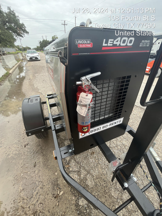 2024 Lincoln Electric LE400 Kubota V1505, Trlr, Cable Rack, Light Kit, ES Decals, T3
