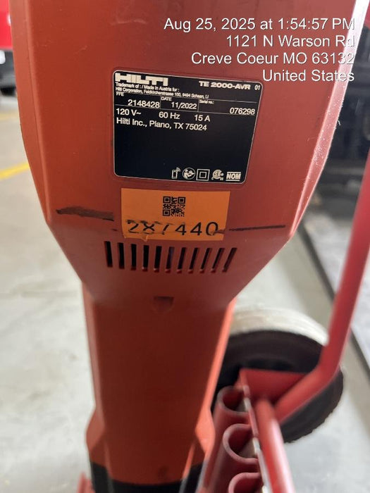 2023 HILTI TE 2000-AVR