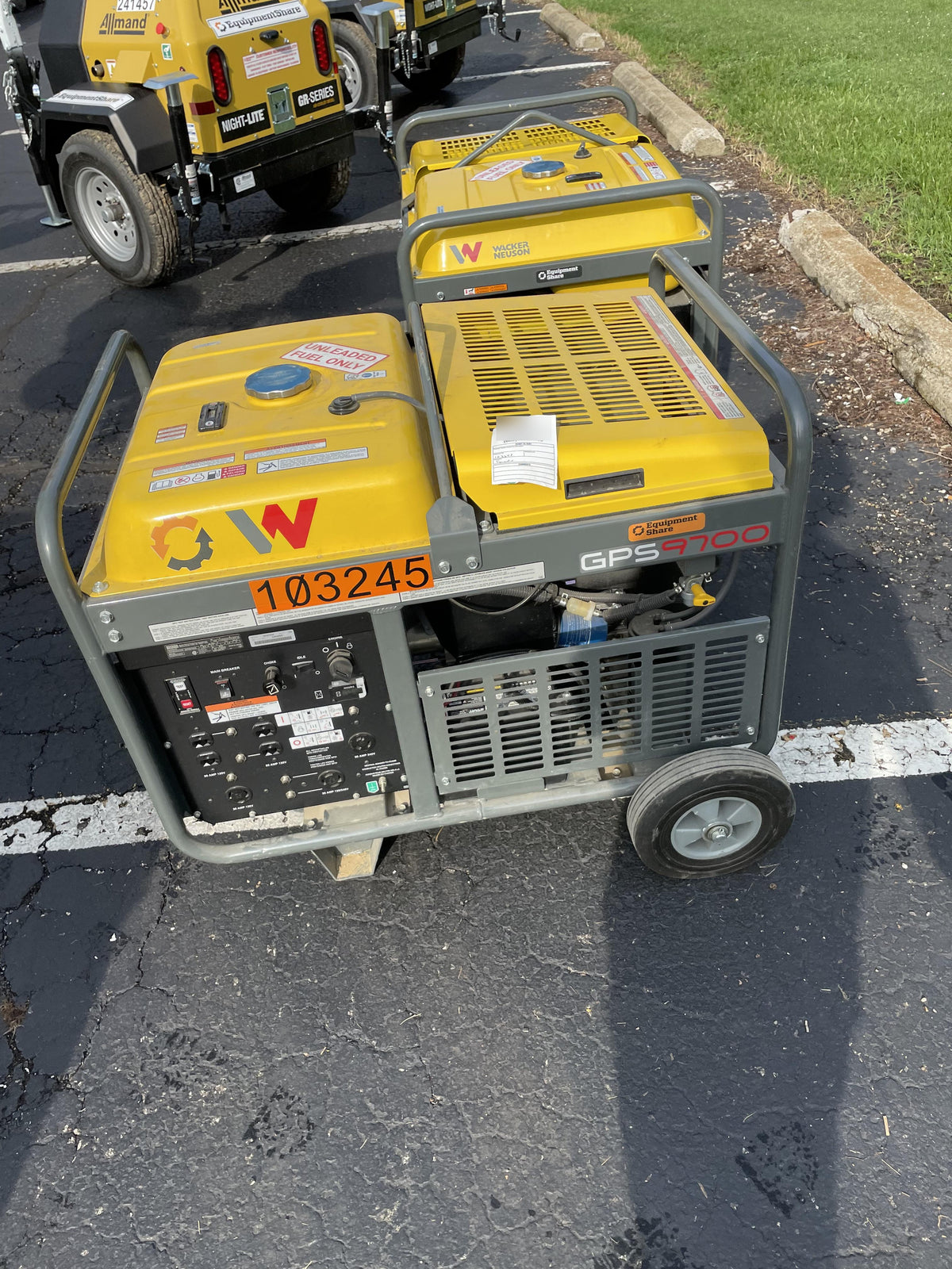 2020 Wacker Neuson GPS9700V Includes Wheel Kit P/N: 5100042221