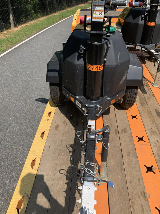 2021 Allmand NLV3GR (4) LED Light Fixture 350W, 23' Vertical Mast, 3kW Prime, Towable, Deep Sea L401, Leveling Jacks, Yanmar T4F 5.8hp