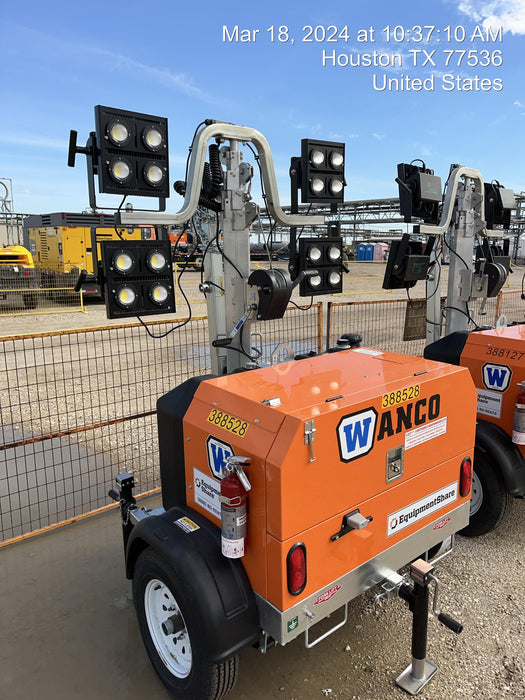 2024 Wanco WLTT-4MM4K Diesel, Deep Sea Controller, Shore Power Plug, Auto Start, (4) 350W LED Floodlights, 4kW Generator, 60 Gal Fuel Tank, 2" Ball, T3