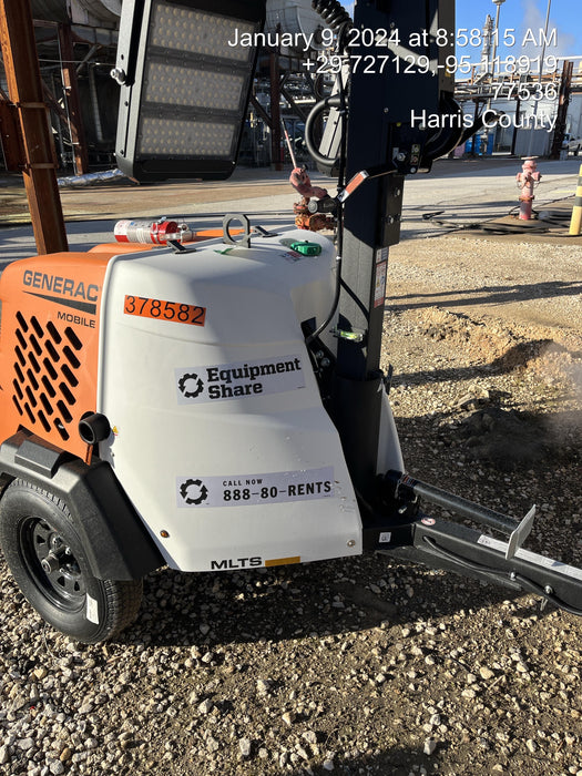 2023 Generac MLT2 Diesel, Flex Switch 120V Input, Powerzone Controller, 
(4) 320W LED Lights, 4kW Generator, 39.9 Gal Fuel Tank, 2" Ball, T3