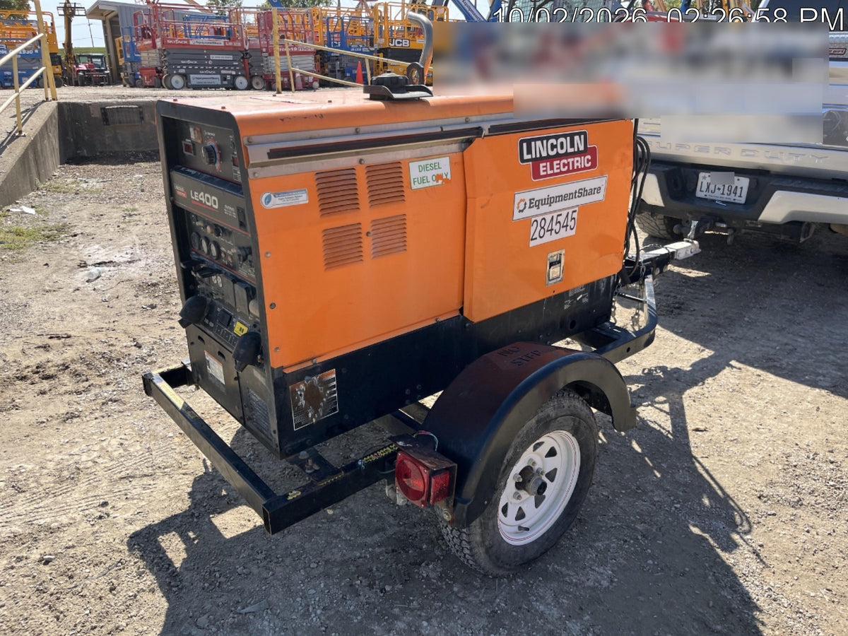 2022 Lincoln Electric LE400 Kubota V1505, Trlr, Cable Rack, Light Kit, ES Decals, T3