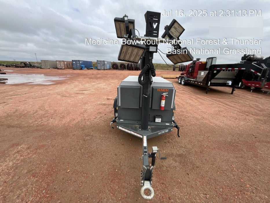 2022 Wacker Neuson LTW20Z1 Isuzu Dsl. Engine, 23' Mast, (4) 300W LED Lights, CWK, Programmable Dawn to Dusk, 360 Deg. Rotation, 57 Gal. Tank, Trailer Mounted