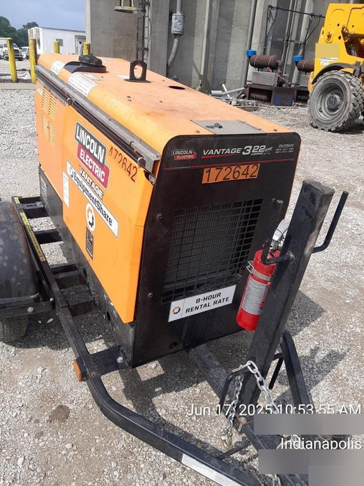 2021 Lincoln Electric Vantage 322 Vantage 322 Ready Pak 3 w/ Decals, ORANGE (includes trailer, cable rack, fender light kit) NO Telematics