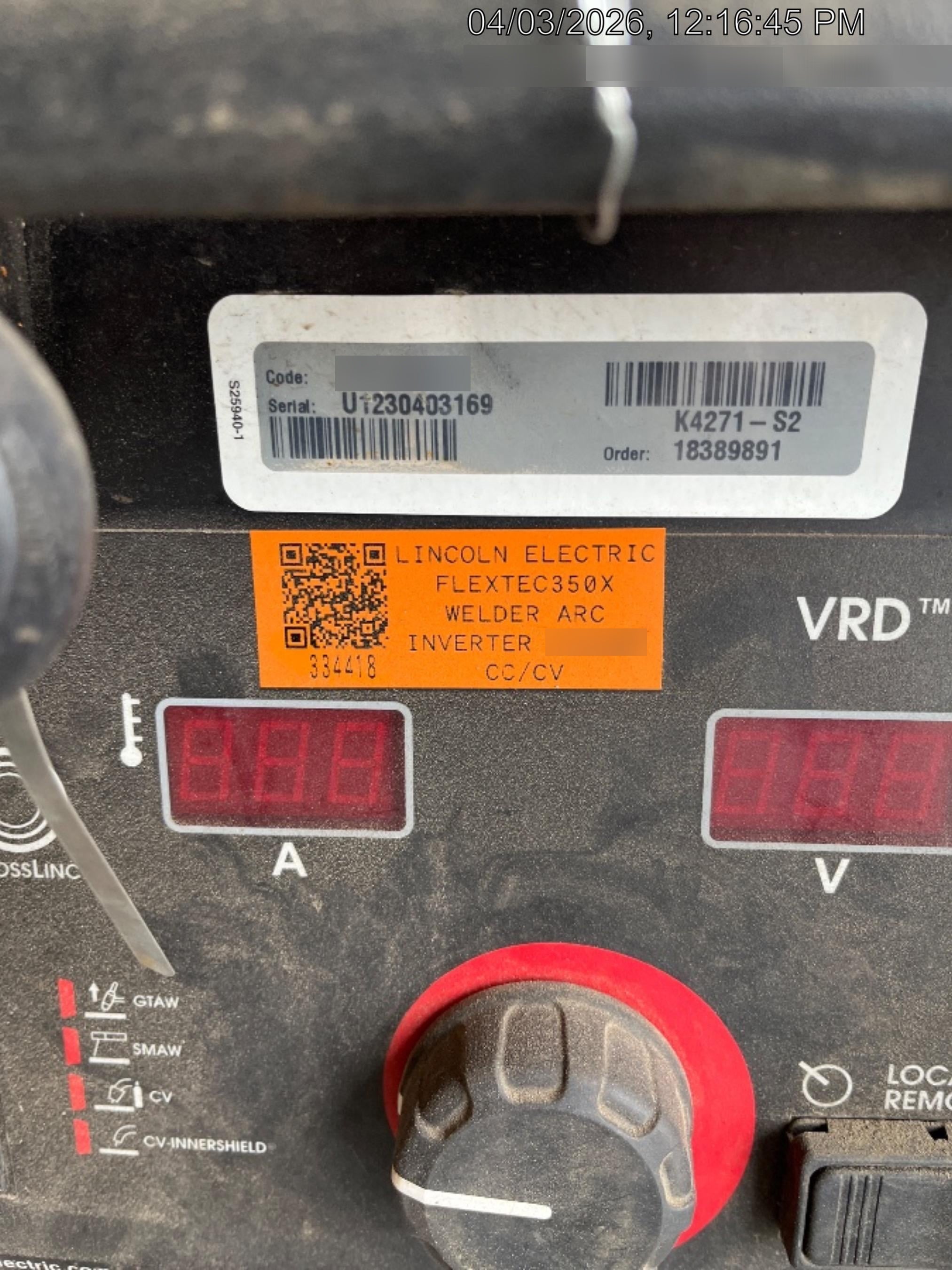 2023 LINCOLN ELECTRIC FLEXTEC 350X
