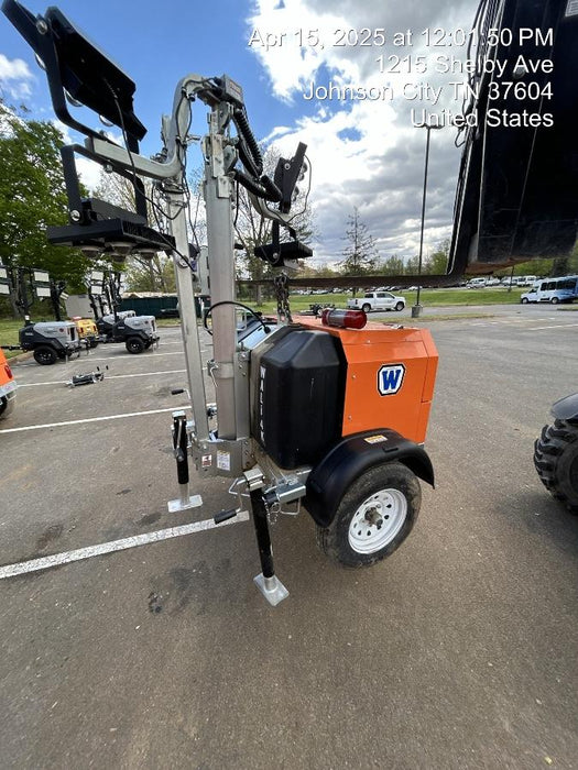 2025 Wanco WLTT-4MM4K Diesel, Mitsubishi L2E, 9.0HP @1800 rpm, Deep Sea Controller, Shore Power Plug, Auto Start, (4) 350W LED Floodlights, 4kW Generator, 60 Gal Fuel Tank, 2" Ball, T3