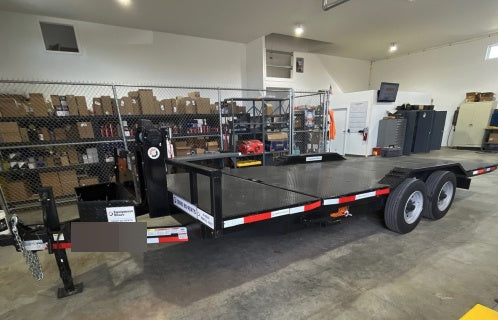 2024 TEXAS PRIDE TRAILERS 21' Lowboy Gravity Tilt Bed 14K Bumper Pull Trailer