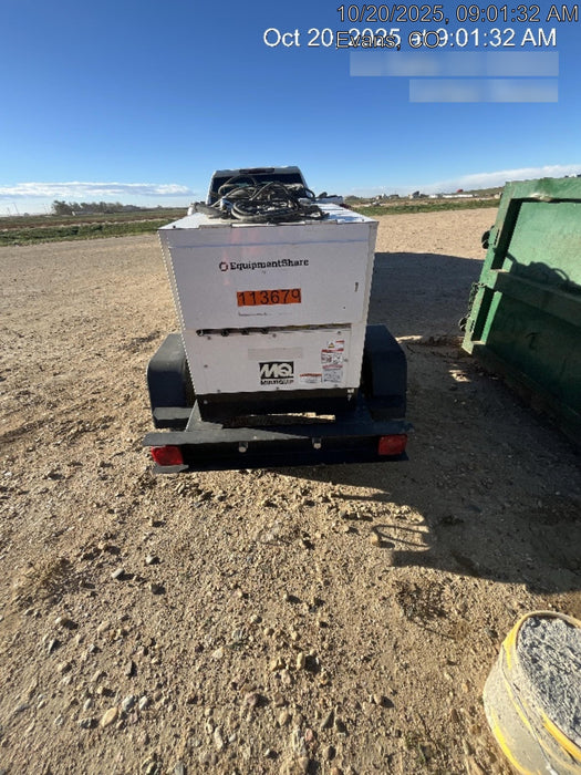 2020 Multiquip DLW400ESA4 400 amp Welder, 14kW, 120/240V, T4F Kubota, Trailer