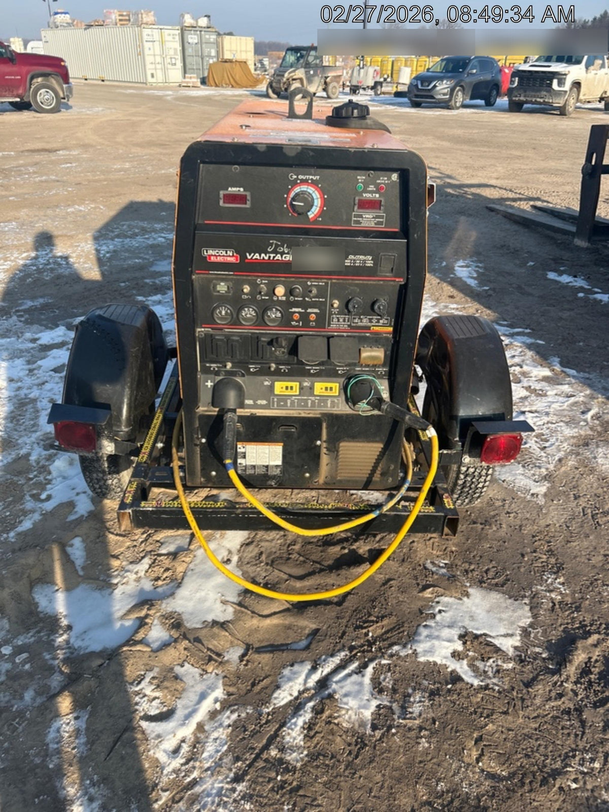 2021 Lincoln Electric Vantage 322 Vantage 322 Ready Pak 3 w/ Decals, ORANGE (includes trailer, cable rack, fender light kit) NO Telematics