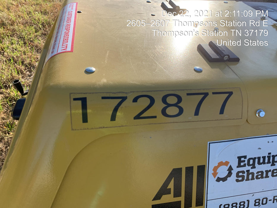 2021 Allmand NLV3GR (4) LED Light Fixture 350W, 23' Vertical Mast, 3kW Prime, Towable, Deep Sea L401, Leveling Jacks, Yanmar T4F 5.8hp