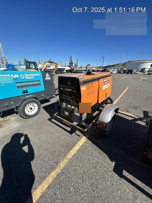 2022 Lincoln Electric LE400 Kubota V1505, Trlr, Cable Rack, Light Kit, ES Decals, T3