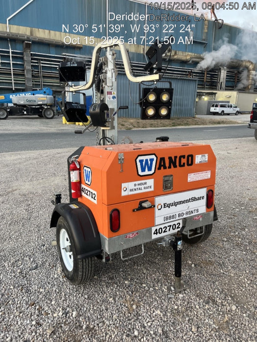 2024 Wanco WLTT-4MM4K Diesel, Deep Sea Controller, Shore Power Plug, Auto Start, (4) 350W LED Floodlights, 4kW Generator, 60 Gal Fuel Tank, 2" Ball, T3