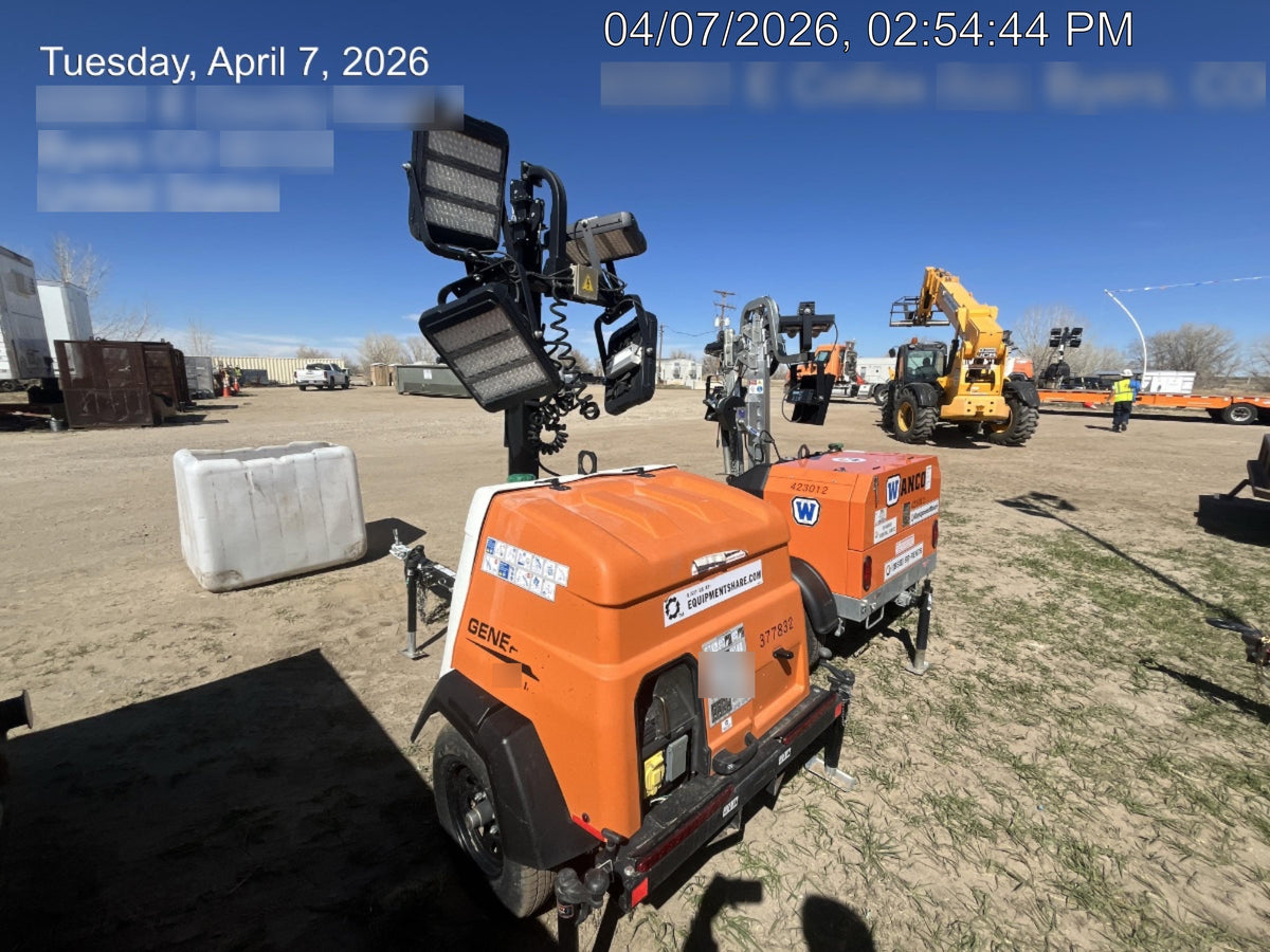 2023 Generac MLT2 Diesel, Flex Switch 120V Input, Powerzone Controller, 
(4) 320W LED Lights, 4kW Generator, 39.9 Gal Fuel Tank, 2" Ball, T3