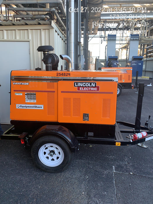 2022 Lincoln Electric Vantage 549X Crosslink Technology, Trailer Mounted, ES Decals, T3