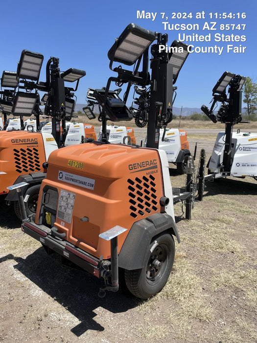 2024 Generac MLT2 Diesel, Flex Switch 120V Input, Powerzone Controller, 
(4) 320W LED Lights, 4kW Generator, 39.9 Gal Fuel Tank, 2" Ball, T3