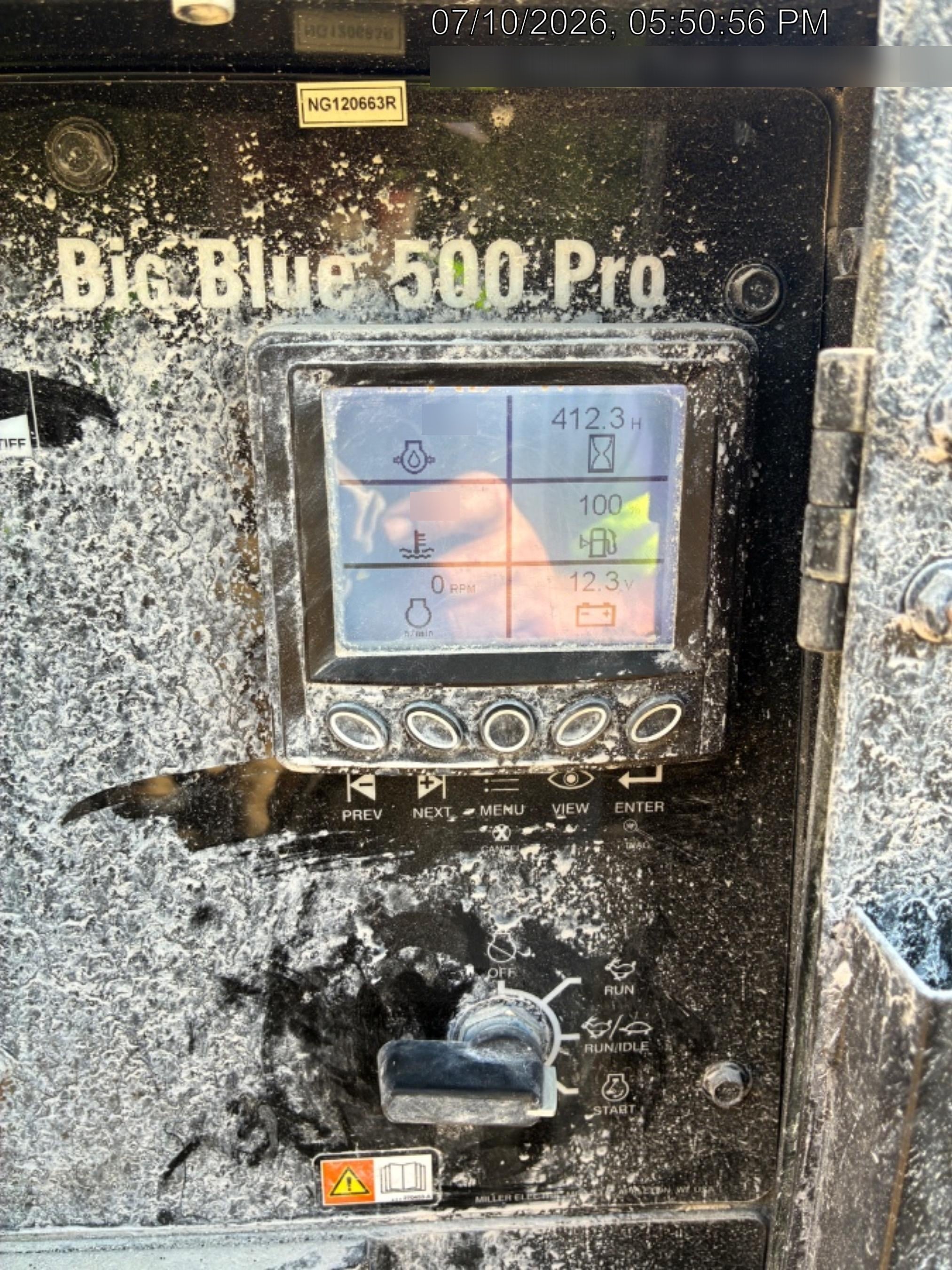 2026 MILLER ELECTRIC BIG BLUE 500