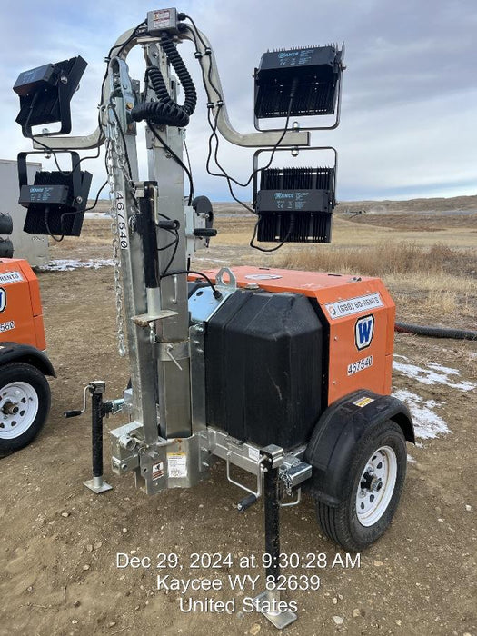 2024 Wanco WLTT-4MM4K Diesel, Deep Sea Controller, Shore Power Plug, Auto Start, (4) 350W LED Floodlights, 4kW Generator, 60 Gal Fuel Tank, 2" Ball, T3