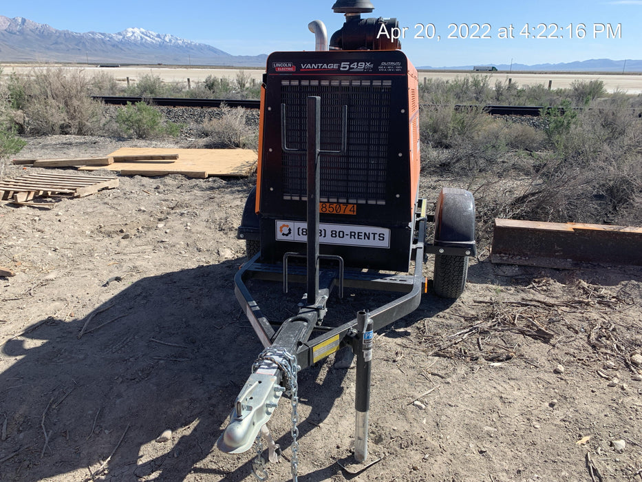 2021 Lincoln Electric Vantage 549X Ready Pak 3, ORANGE (includes trailer, cable rack, fender light kit)