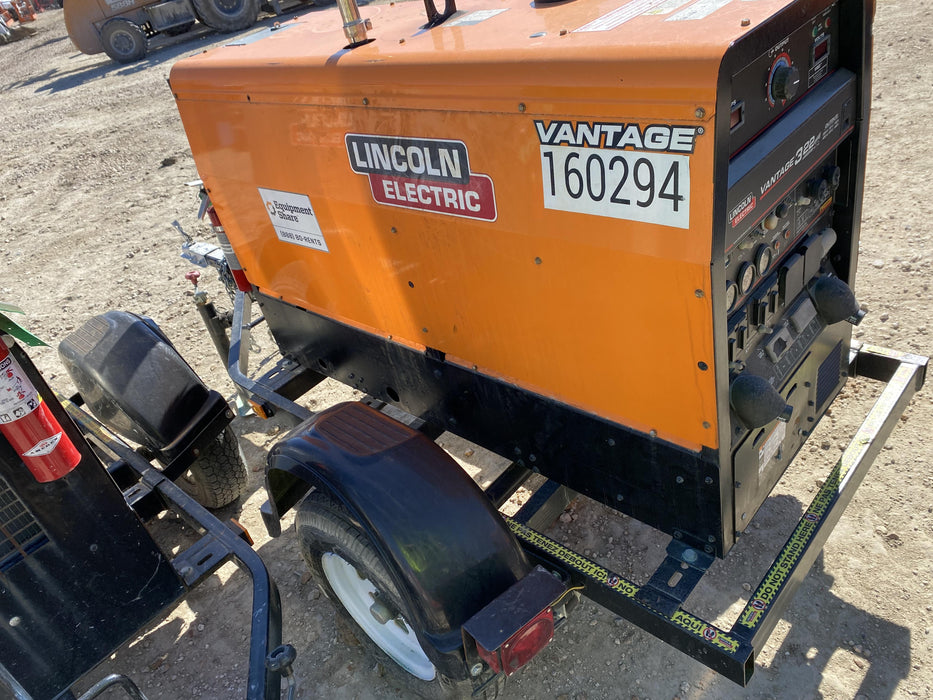 2021 Lincoln Electric Vantage 322 Vantage 322 Ready Pak 3 w/ Decals, ORANGE (includes trailer, cable rack, fender light kit) NO Telematics