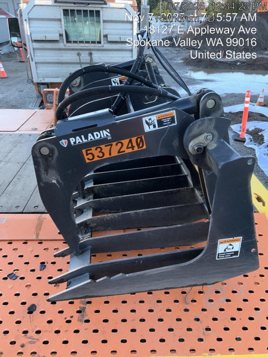 2025 PALADIN 72" Skeleton Grapple Bucket - Paladin