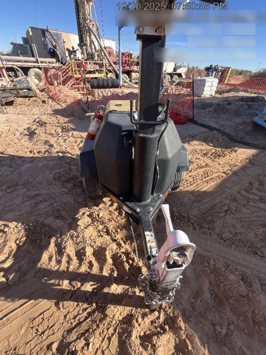 2022 Allmand NLV3GR (4) LED Light Fixture 350W, 23' Vertical Mast, 3kW Prime, Towable, ES Decals, T3