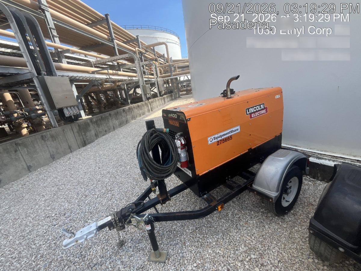 2022 Lincoln Electric LE400 Kubota V1505, Trlr, Cable Rack, Light Kit, ES Decals, T3