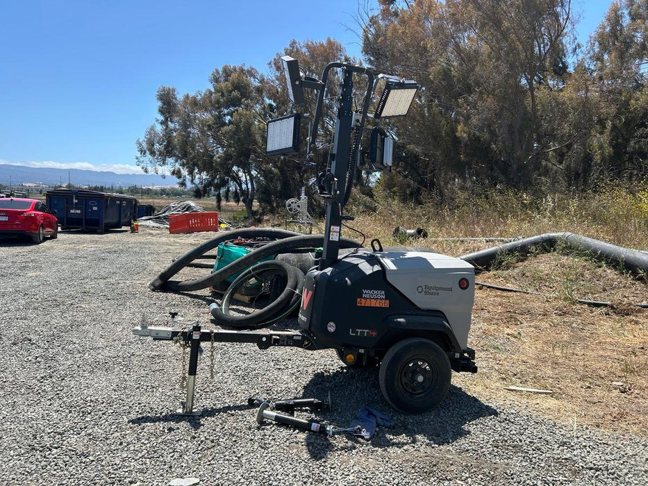 2024 Wacker Neuson LTT4 Diesel, Kohler KDW702, Deep Sea Controller, Auto Start, LED 320W, Bypass Outlet, T3