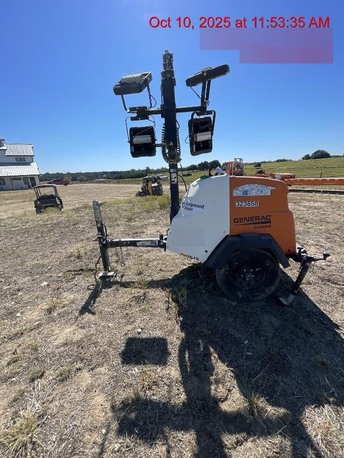 2023 Generac MLT2 Diesel, Flex Switch 120V Input, Powerzone Controller, (4) 320W LED Lights, 4kW Generator, 39.9 Gal Fuel Tank, 2" Ball, T3