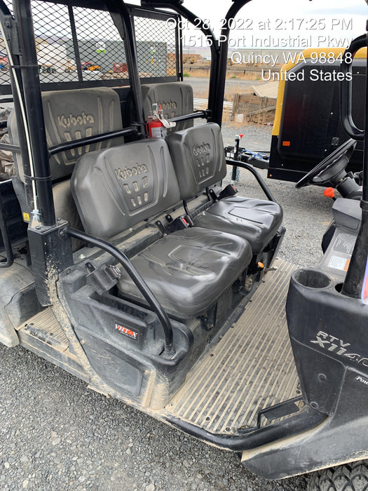 2022 Kubota RTV-X1140W-H Plastic Canopy, Windshield Acrylic Clear, LED Strobe Light, Wire Harness Kit, Back up Alarm