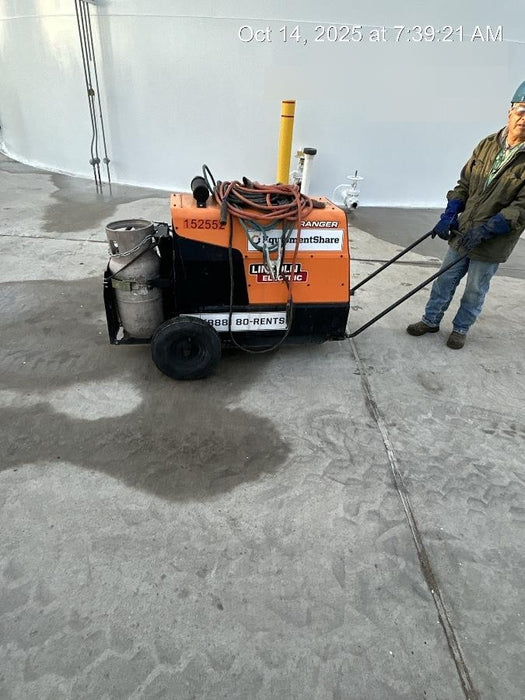 2021 Lincoln Electric Ranger 305 LPG LPG One-Pak (includes undercarriage, tank holder & tank strap) ORANGE