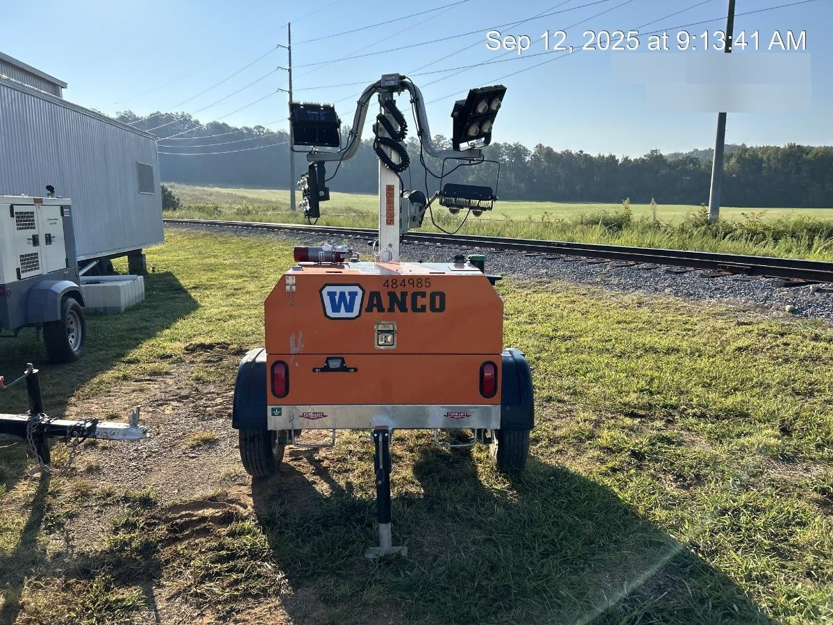2025 Wanco WLTT-4MM4K Diesel, Mitsubishi L2E, 9.0HP @1800 rpm, Deep Sea Controller, Shore Power Plug, Auto Start, (4) 350W LED Floodlights, 4kW Generator, 60 Gal Fuel Tank, 2" Ball, T3