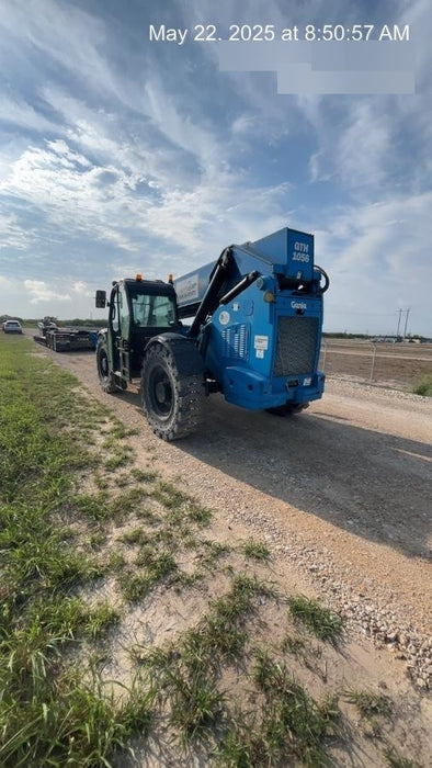 2019 Genie GTH-1056 Cab/Heat/AC, Solid RT Tires, LED Work Lights, Beacon 60" QA Carriage, 60" Forks