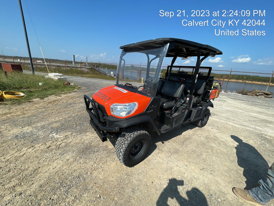 2022 Kubota RTV-X1140W-H Plastic Canopy, Windshield Acrylic Clear, LED Strobe Light, Wire Harness Kit, Back up Alarm