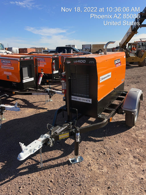 2022 Lincoln Electric LE400 Kubota V1505, Trlr, Cable Rack, Light Kit, ES Decals, T3