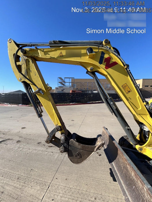 2018 Wacker Neuson EZ53 Wacker Neuson EZ53 12K Excavator, TRK,LGD,CAB,PC, Manual QC, Hydraulic Thumb, Buckets: 24", 18 12"