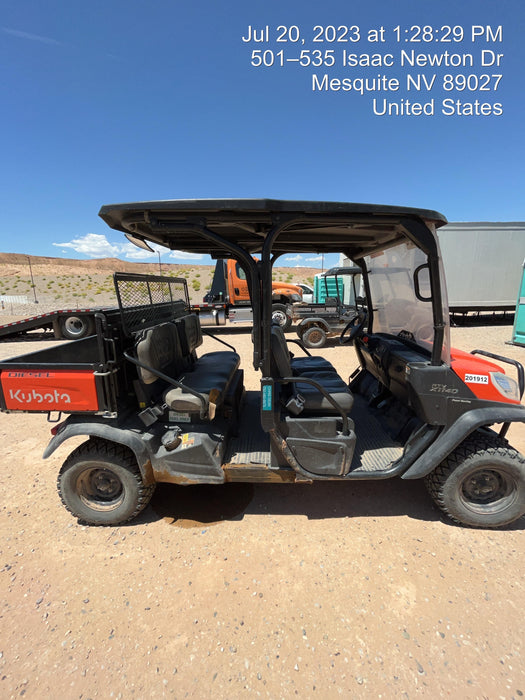 2022 Kubota RTV-X1140W-H Plastic Canopy, Windshield Acrylic Clear, LED Strobe Light, Wire Harness Kit, Back up Alarm