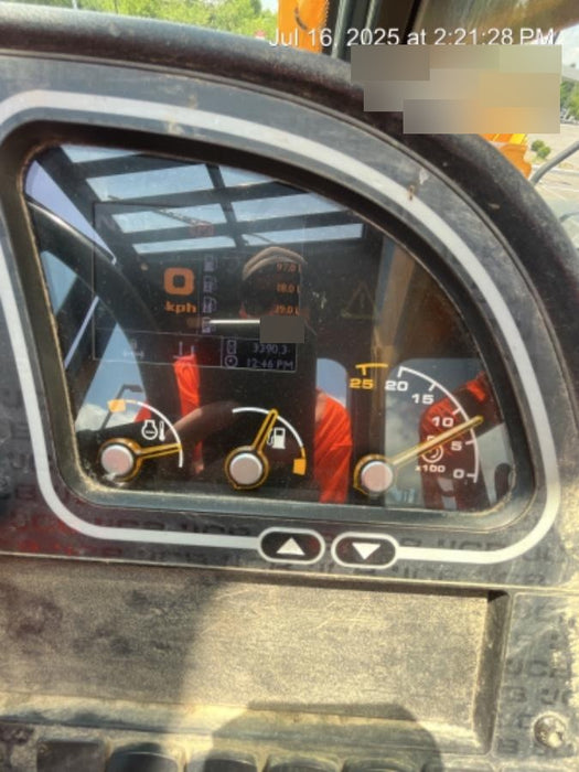 2019 JCB 510-56 74 HP w/CAB/HVAC, Beacon, Worklights, Aux Hydraulics, Solid Tires 72" Carriage/60" Forks