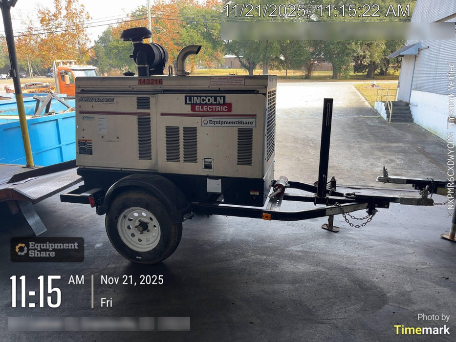 2021 Lincoln Electric Air Vantage 566 Air Vantage 566X Ready Pak 3 (includes trailer, cable rack, fender light kit); no telematics