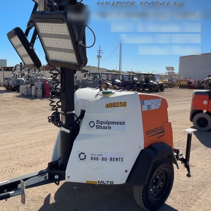 2024 Generac MLT2 Diesel, Flex Switch 120V Input, Powerzone Controller, 
(4) 320W LED Lights, 4kW Generator, 39.9 Gal Fuel Tank, 2" Ball, T3
