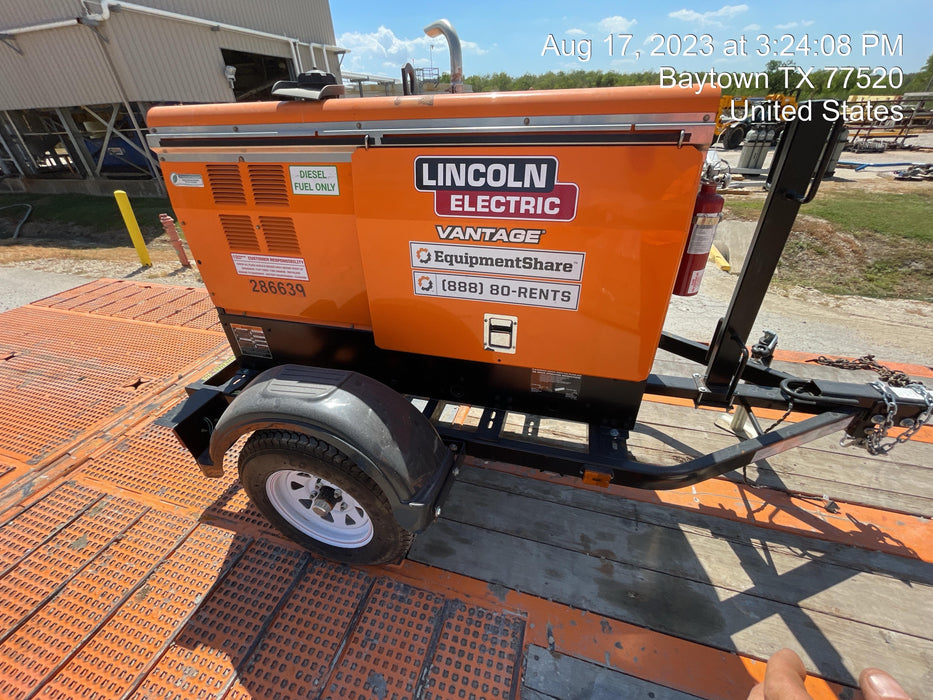 2022 Lincoln Electric LE400 Kubota V1505, Trlr, Cable Rack, Light Kit, ES Decals, T3