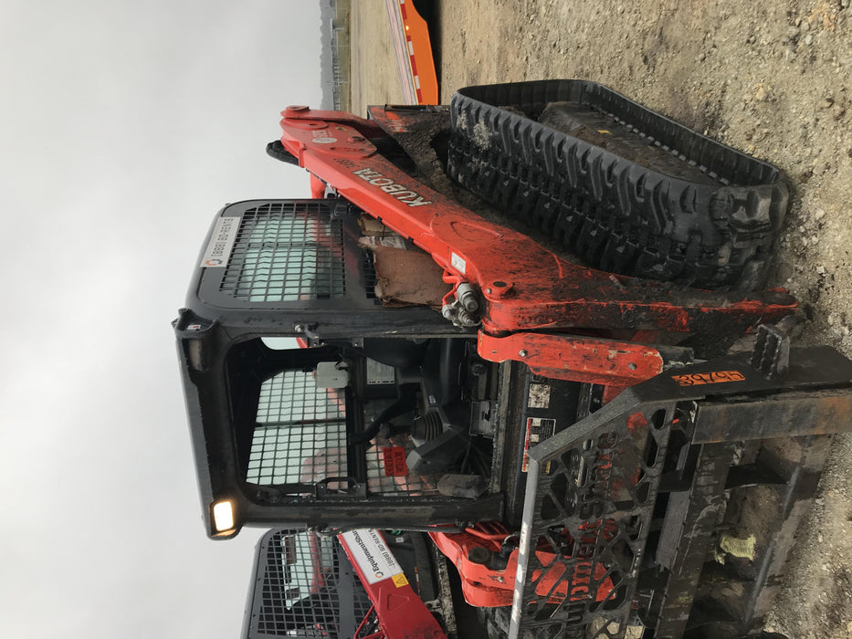 2019 Kubota SVL95-2S Cab/Heat/Air, Standard Tracks, Standard Flow, Hydraulic QC 80" HD Tooth Bucket